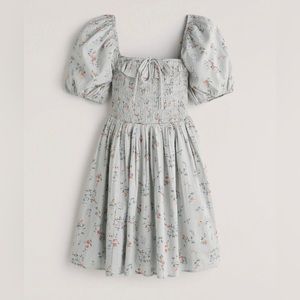 NEW Abercrombie smocked bodice mini dress